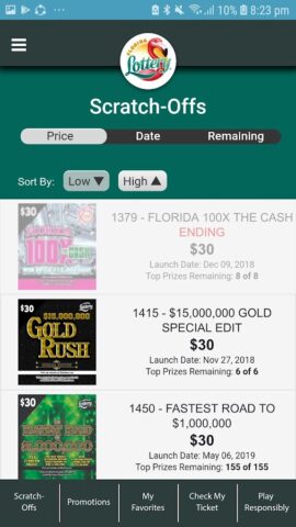 Android 版 Florida Lottery