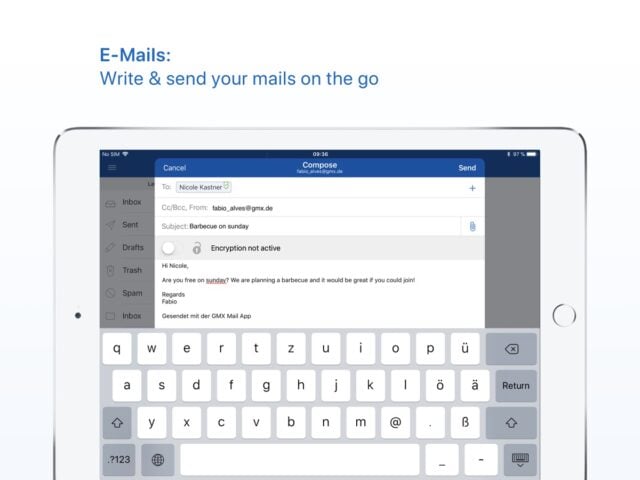 GMX – Mail & Cloud สำหรับ iOS