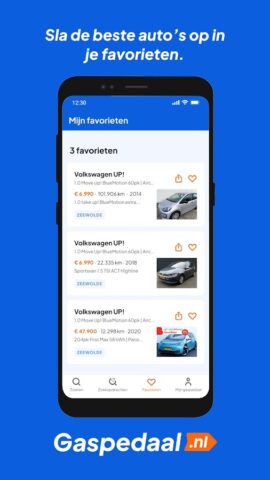 Android için Gaspedaal.nl: autovergelijker