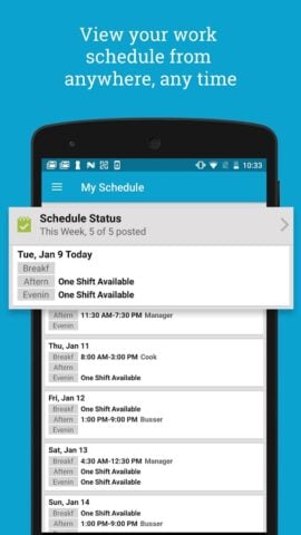 HotSchedules pour Android