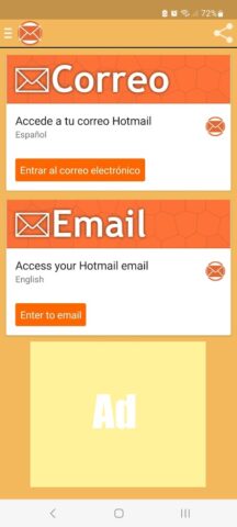 Connexion Hotmail pour Android