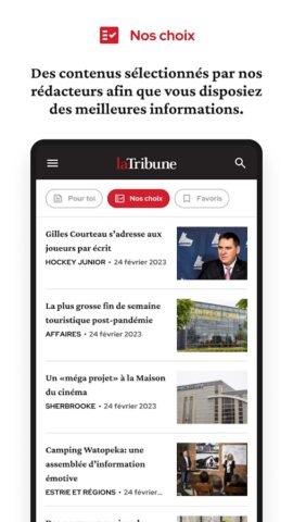 Android 用 La Tribune