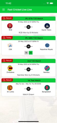 Live Cricket TV – Live Score untuk iOS