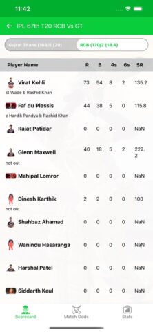 Live Cricket TV – Live Score pour iOS