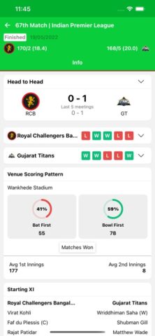 Live Cricket TV – Live Score für iOS