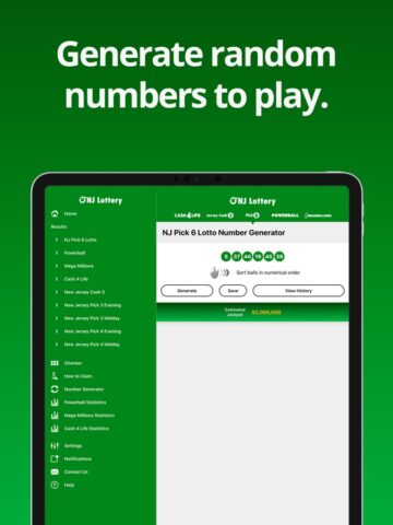 NJ Lottery per iOS