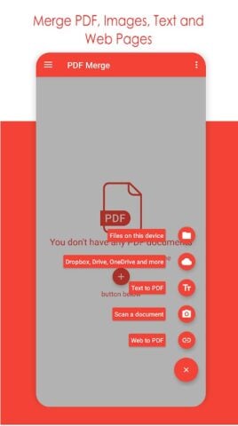 Android 用 PDFの合併