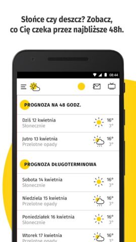 Pogoda Onet สำหรับ Android