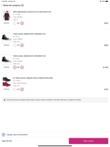 Price Shoes Móvil untuk iOS