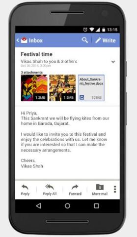 Rediffmail สำหรับ Android