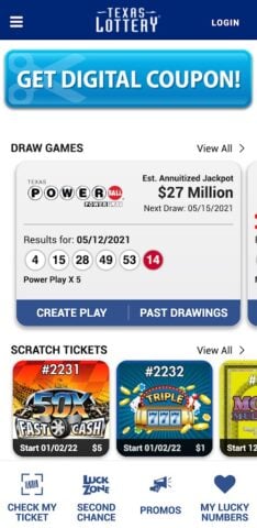 Texas Lottery Official App pour Android