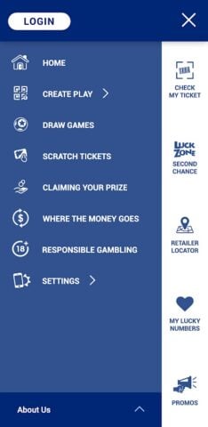 Android 用 Texas Lottery Official App