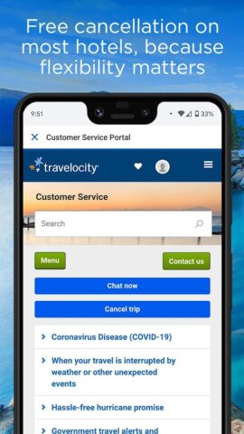 Android 版 Travelocity Hotels & Flights