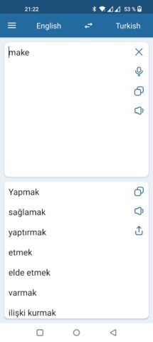 Android için Türkçe İngilizce Çeviri