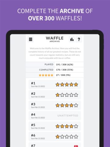 Waffle Game pour iOS