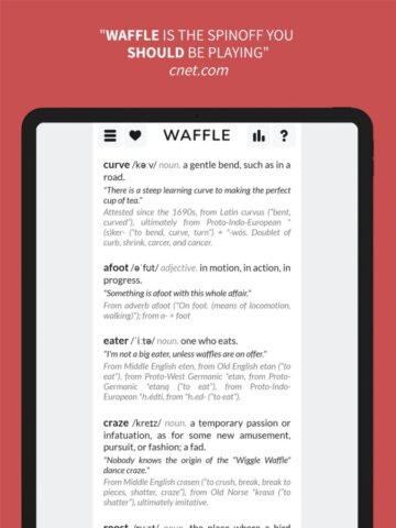 Waffle Game para iOS