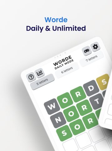 Worde: Ежедневно/Неограниченно для Android