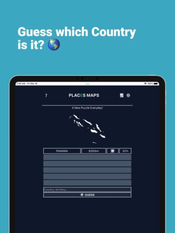 iOS용 Worldle:Geography Daily Puzzle