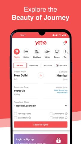 Yatra – Flights, Hotels, Bus for Android