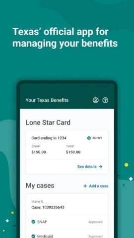 Your Texas Benefits per Android