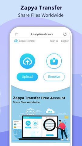 Zapya-Transmissão, Compartilhe para Android