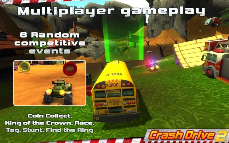 Android için Crash Drive 2 – Multi Oyunu 3d