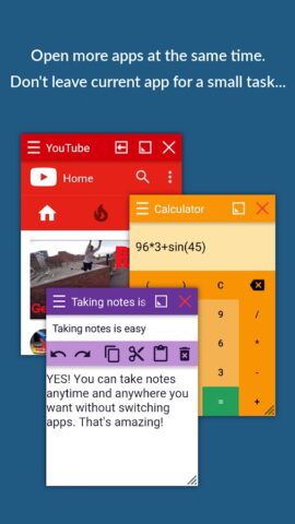 Android 版 Floating Apps (multitasking)