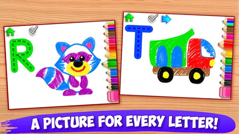 Juegos ABC Pintar niños letras para Android