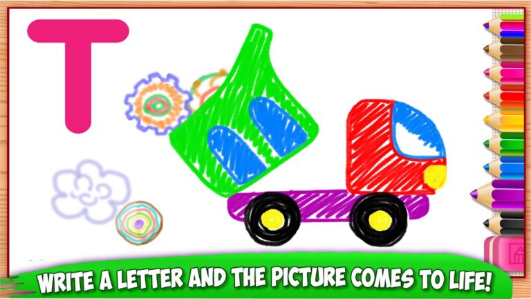 ABC Jogos de desenhar infantis para Android