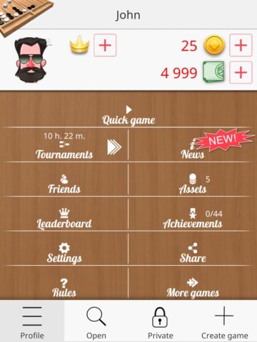 Backgammon Narde Online para iOS