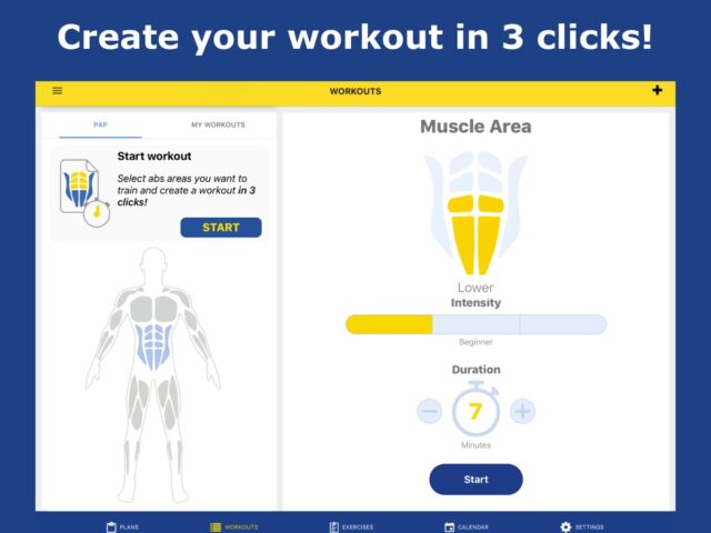 Bauch muscle workout zuhause für iOS