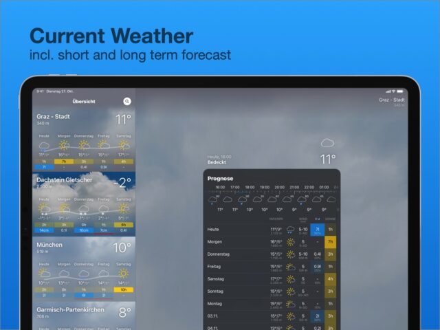 iOS için bergfex: weather & rain radar