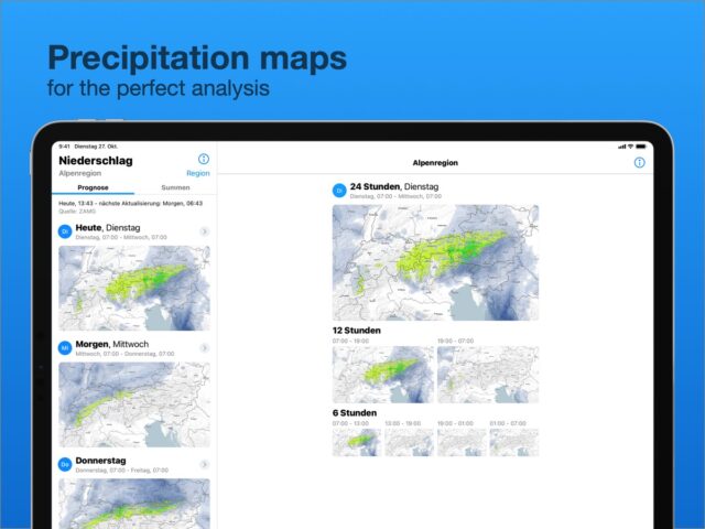 bergfex: weather & rain radar untuk iOS