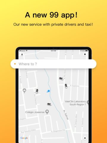 99: Vá de carro, moto ou taxi cho iOS