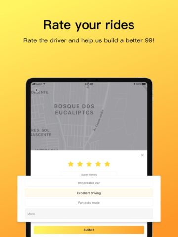99: Vá de carro, moto ou taxi cho iOS