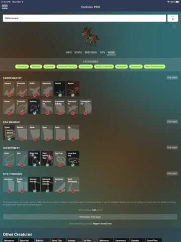 Dododex: ARK Survival Evolved لنظام iOS