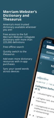 Merriam-Webster Dictionary cho iOS