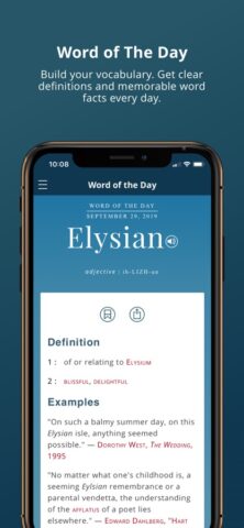 Merriam-Webster Dictionary لنظام iOS