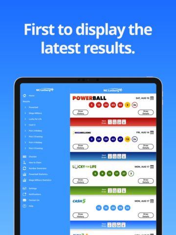 North Carolina Lotto Results para iOS