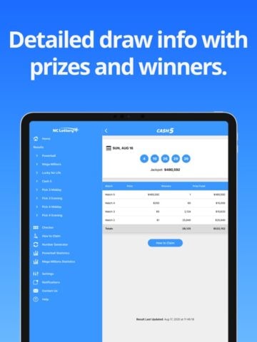 North Carolina Lotto Results para iOS