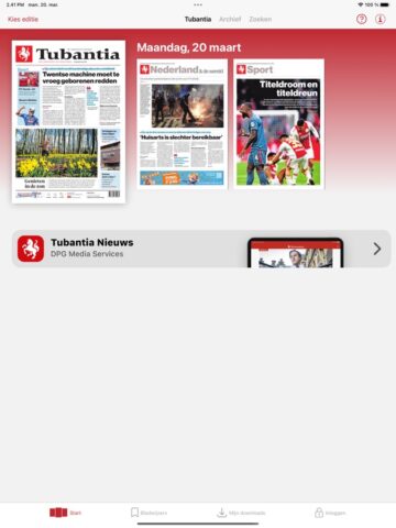 iOS 版 Tubantia – Digitale krant