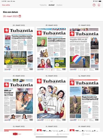 iOS용 Tubantia – Digitale krant