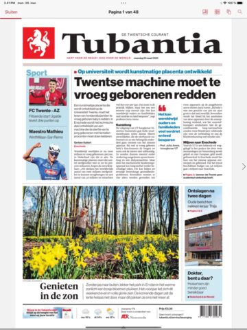 Tubantia – Digitale krant für iOS