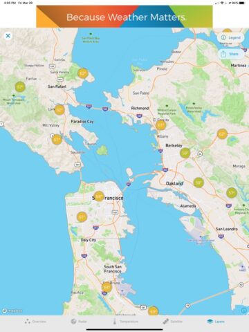 Weather Underground: Local Map для iOS