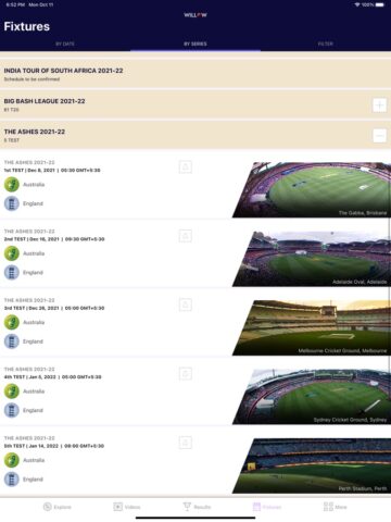 iOS için Willow – Watch Live Cricket