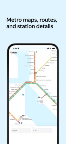 Yandex Metro untuk iOS