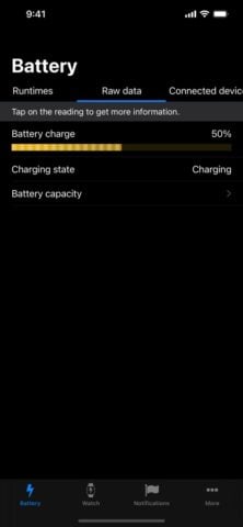 Battery Life: check runtimes cho iOS