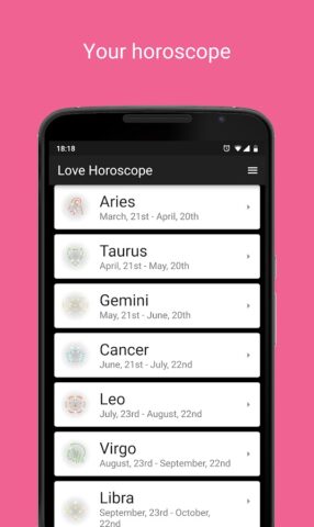 Love Horoscope لنظام Android