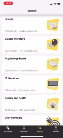 Книги и аудиокниги MyBook für iOS