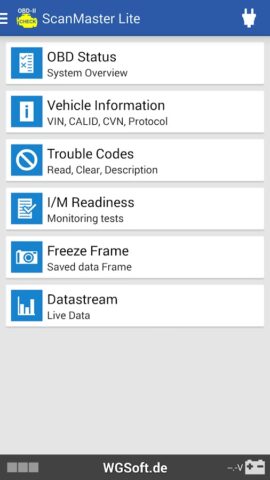 ScanMaster for ELM327 OBD-2 per Android